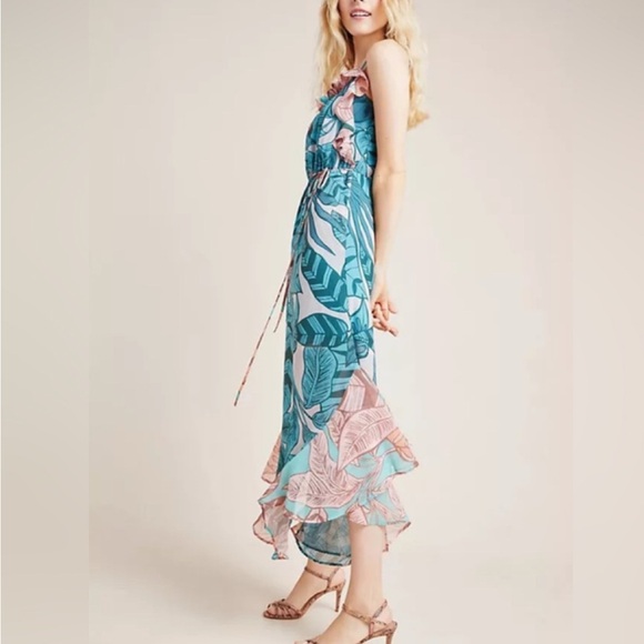 Farm Rio Ruffled Botanical Maxi Dress - Picture 2 of 5